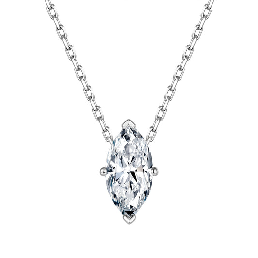 Classic Marquise Cut Diamond Necklace