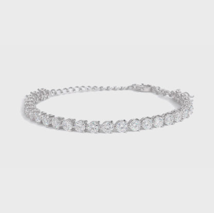 Three-claw Diamond Bracelet (0.20ct each)